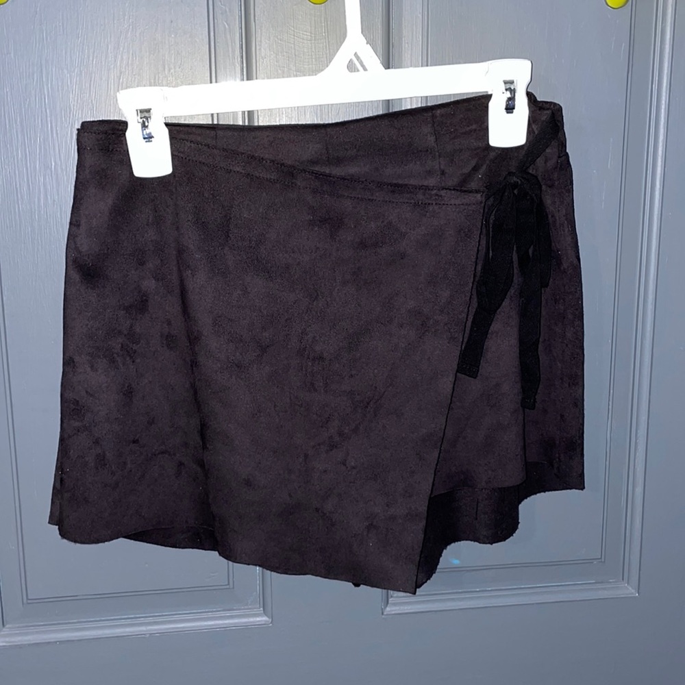 Black Suede Skort - image 1